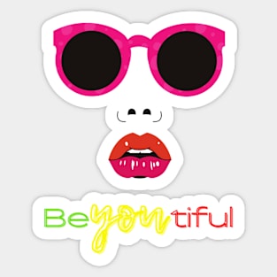 Beautiful Tees, cute girls Tees, Party tees Sticker